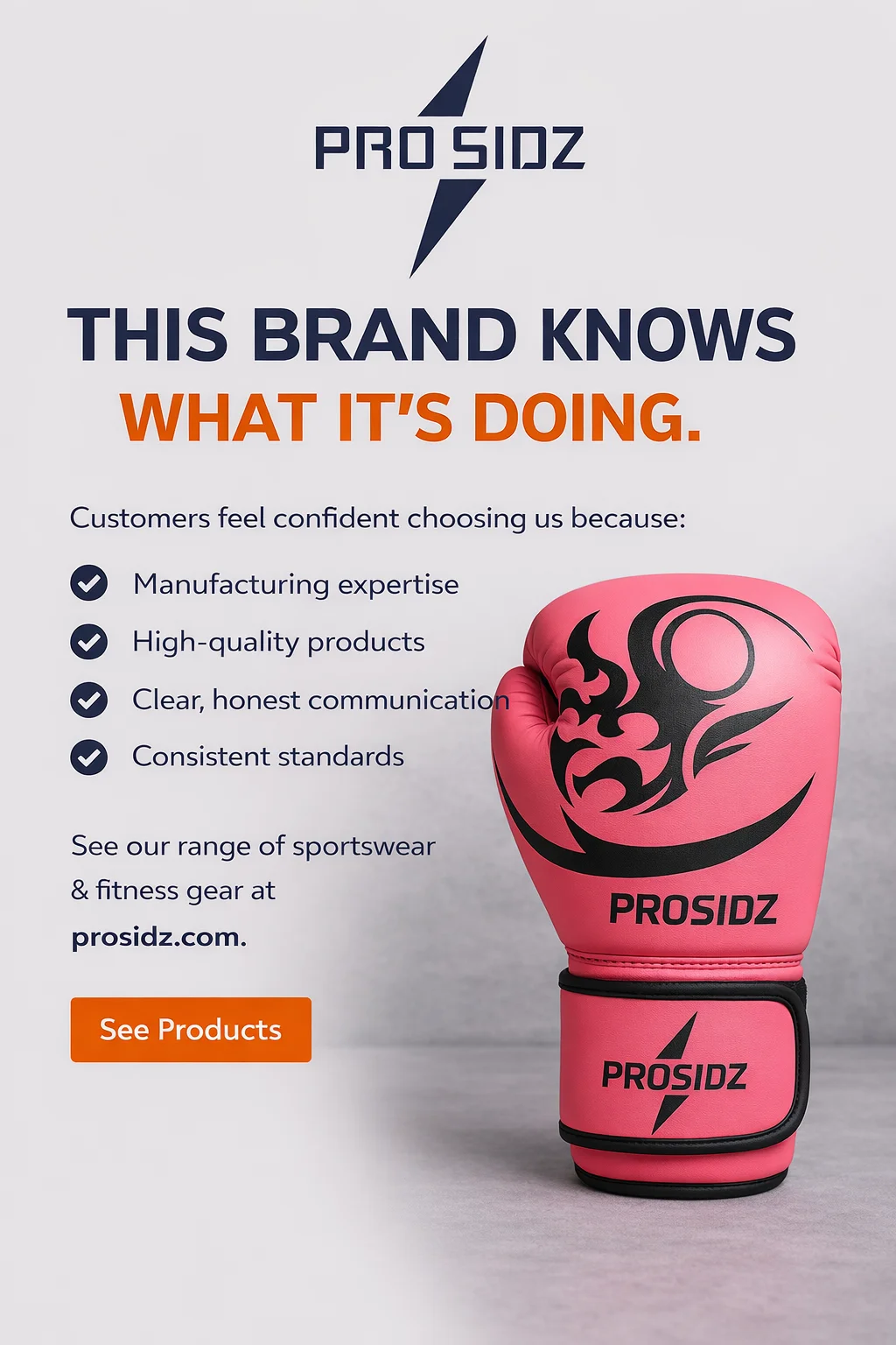Prosidz boxing gloves manufacturing blog newspaper style header image