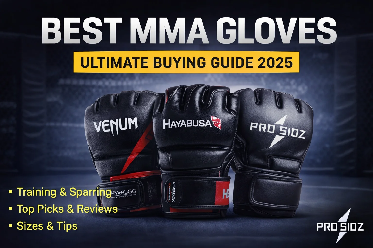 Best MMA gloves for training, sparring, and competition in 2026 by ProSidz
