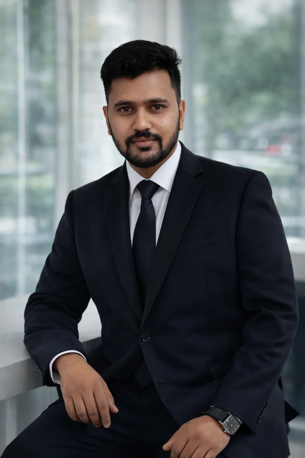 Prosidz Boxing Company (prosidz.com) in a professional business suit, representing leadership in boxing and combat sports equipment manufacturing.