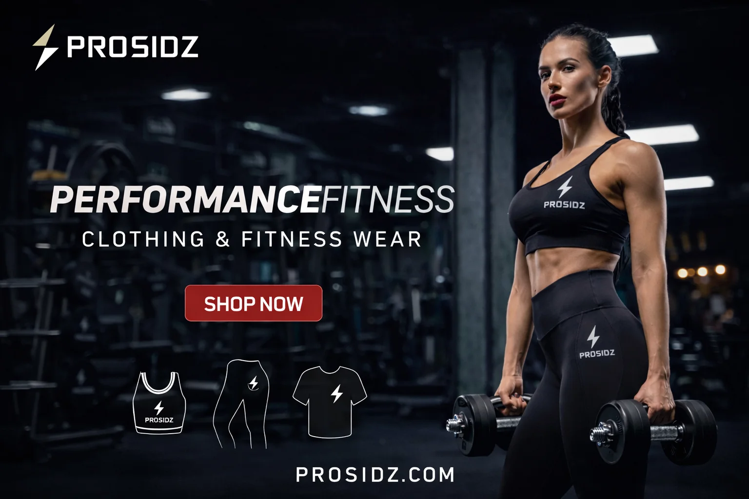 Prosidz fitness essentials including training gear and workout accessories for gym training