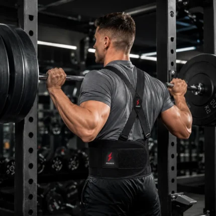PROSIDZ gym back support belt with hook and loop closure