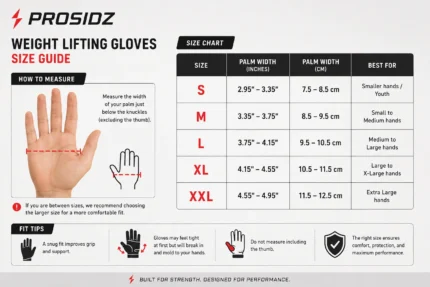 PROSIDZ breathable mesh weight lifting gloves for fitness training