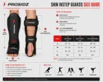 PROSIDZ Shin Instep Guards front view for MMA and kickboxing training