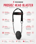 PROSIDZ head harness with metal D rings and durable chain
