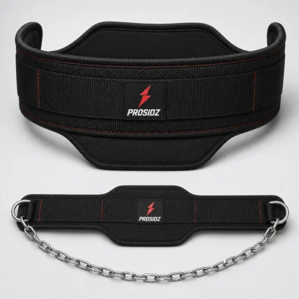 PROSIDZ gym weight lifting dip belt with reinforced stitching