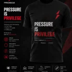 Prosidz performance training tee with breathable fabric and bold back graphic