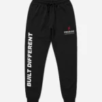 PROSIDZ black gym joggers with drawstring waist and ribbed cuffs