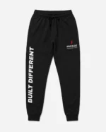 PROSIDZ black gym joggers with drawstring waist and ribbed cuffs