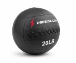 PROSIDZ 20LB black wall ball with reinforced stitching and non-slip synthetic leather surface
