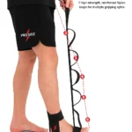 PROSIDZ stretching strap with 7 reinforced stitched nylon loops for leg and hamstring stretches