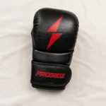 PROSIDZ black boxing gloves pair with red branding