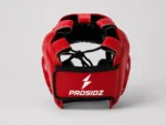 PROSIDZ boxing headguard product specifications with multi-layer foam and synthetic leather details