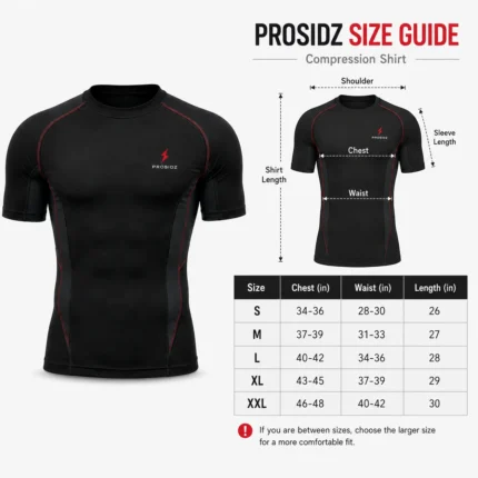 PROSIDZ Compression Shirt Product Specifications