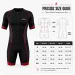 PROSIDZ Compression Suit Size Guide