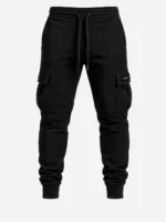 PROSIDZ men’s cargo jogger sweatpants size guide with waist hip outseam and inseam measurements