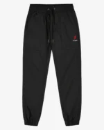 PROSIDZ men’s black performance jogger pants with elastic waistband and adjustable drawcord front view
