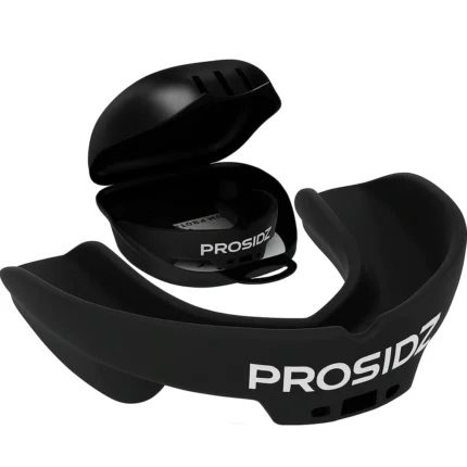 Close-up of PROSIDZ mouth guard showing smooth curved design and athletic fit