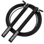 PROSIDZ speed jump rope with foam covered aluminum handles for cardio and gym training
