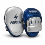 PROSIDZ single focus mitt boxing punch pad in silver and blue