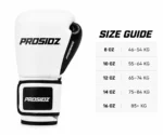 PROSIDZ White Boxing Gloves | Training & Sparring Gloves
