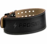 PROSIDZ leather gym belt with 4 inch wide back support