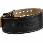 PROSIDZ leather gym belt with 4 inch wide back support