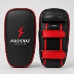 PROSIDZ black and red focus pad front view for boxing and MMA training