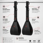 PROSIDZ gym workout abs straps for hanging leg raises and core training