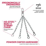 PROSIDZ heavy duty 4 strand punching bag hanging chain