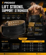 PROSIDZ weightlifting belt action pose during heavy deadlift workout
