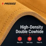 High-density double cowhide PROSIDZ lifting grip with non-slip palm support