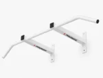 White wall mounted pull up bar for home gym and strength training