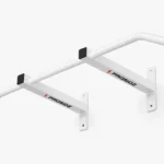 White wall mounted pull up bar for home gym and strength training