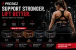 PROSIDZ premium nylon powerlifting belt for core support and heavy gym workouts