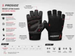 PROSIDZ fingerless lifting gloves for gym crossfit powerlifting and cycling
