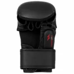 Back view of Prosidz open palm MMA gloves with wrist support