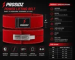 PROSIDZ Power Lifting Belt with premium lever buckle support.