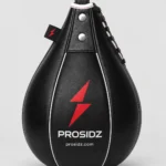Prosidz black boxing speed bag with red logo for reflex and accuracy training