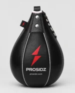 Prosidz black boxing speed bag with red logo for reflex and accuracy training