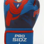 Prosidz kids superhero boxing gloves blue and red design for junior training