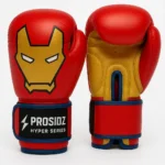 Prosidz kids boxing gloves red and gold design for junior training