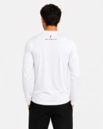 Prosidz white performance long sleeve T-shirt front view