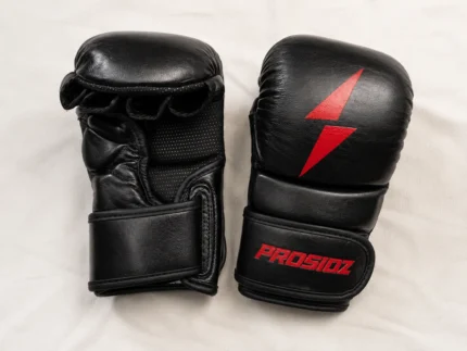 PROSIDZ black sparring glove with red logo for boxing training