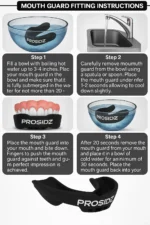 PROSIDZ mouth guard available in different colours with protective storage case