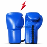 Blue Boxing Gloves front and palm views with PSI logo by Prosidz Industries