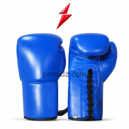 Blue Boxing Gloves front and palm views with PSI logo by Prosidz Industries