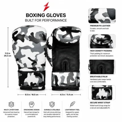 Black palm section of Training Boxing Gloves showing ergonomic grip design and wrist support