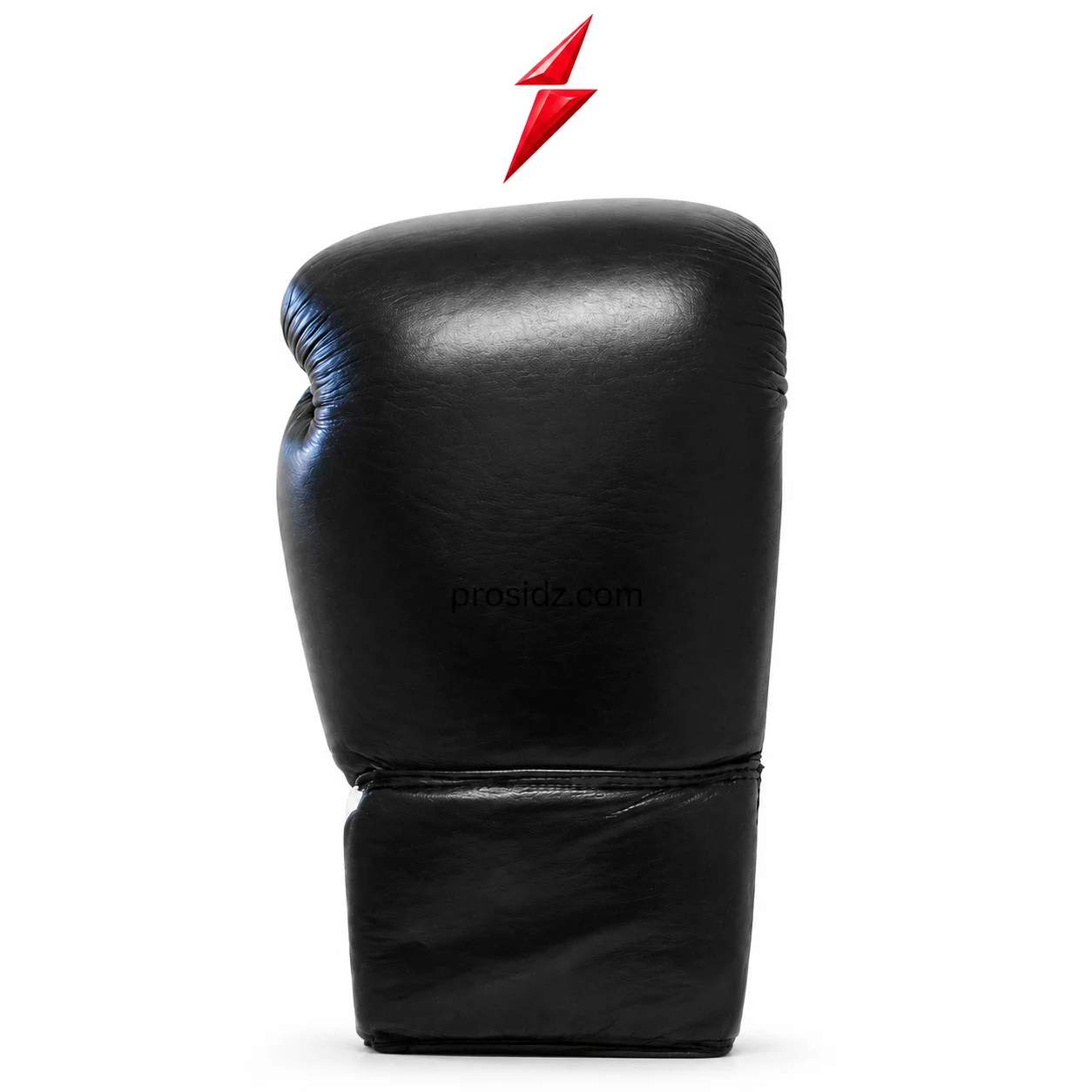 bulk-boxing-gloves-supplier-black-back-view PSI Prosidz Industries Bulk Boxing Gloves Supplier black glove with padded knuckle and extended cuff