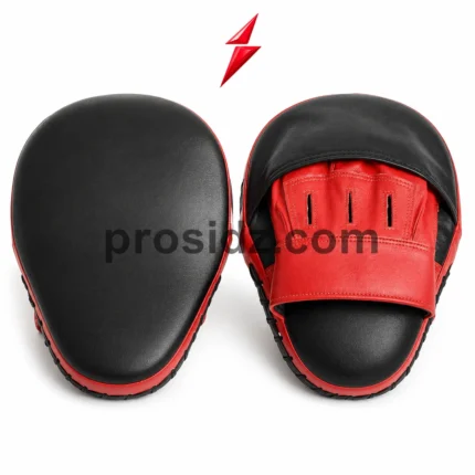 Bulk boxing training pads in black and red showing front and reverse views by PSI Prosidz Industries