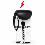 Cowhide Leather Boxing Gloves single black white lace-up glove PSI Prosidz Industries